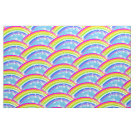 Rainbow Sterne Blau Stoff