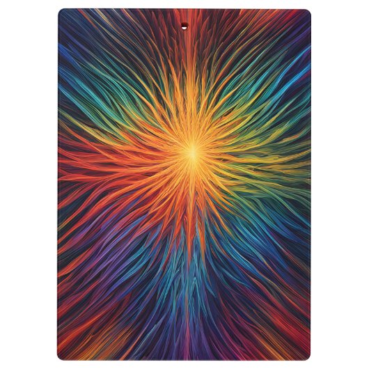 Rainbow-Sternexplosion Klemmbrett (Rückseite)