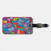 Rainbow Stettete Blume aus Glas Abstrakt Gepäckanhänger (Rückseite horizontal)