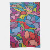 Rainbow Stettete Blume aus Glas Abstrakt Geschirrtuch (Vertikal)