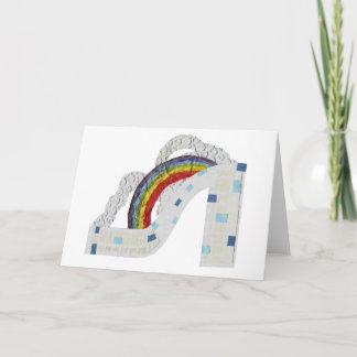 Rainbow Stiletto Grußkarte Karte