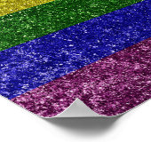 Rainbow-Stolperflagge Poster (Ecke)