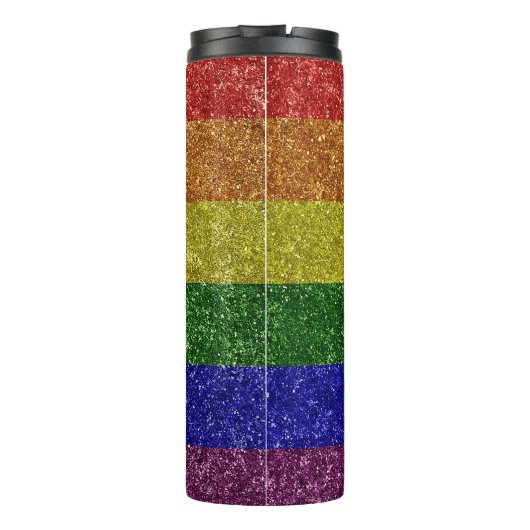 Rainbow-Stolperflagge Thermosbecher (Rückseite)