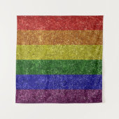 Rainbow-Stolperflagge Wandteppich (Vorderseite)