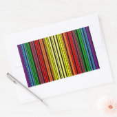 Rainbow-Stolz-Bar Rechteckiger Aufkleber (Umschlag)