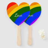 Rainbow-Stolz Monat Liebe hinzufügen Fächer (Vorne und Hinten)