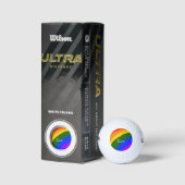 Rainbow-Stolz Monat Liebe hinzufügen Golfball (Verpackungen)
