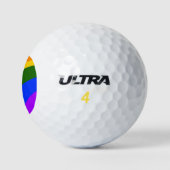 Rainbow-Stolz Monat Liebe hinzufügen Golfball (Logo)