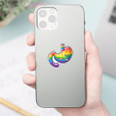 Rainbow Stomach Aufkleber (Telefon)