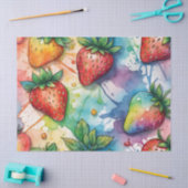 Rainbow Strawberries Decoupage Seidenpapier (Basteln)