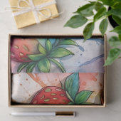Rainbow Strawberries Decoupage Seidenpapier (Geschenk)