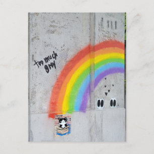 Rainbow Street Art Postkarte