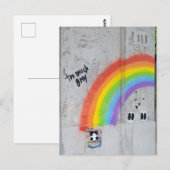 Rainbow Street Art Postkarte (Vorne/Hinten)