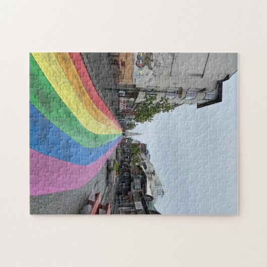 Rainbow Street in Reykjavik Island Puzzle (Horizontal)