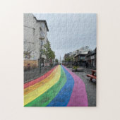 Rainbow Street in Reykjavik Island Puzzle (Vertikal)