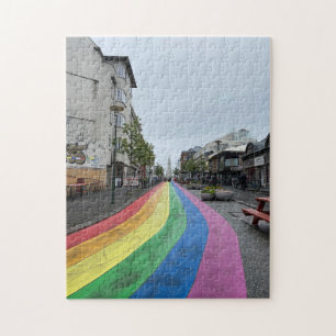 Rainbow Street in Reykjavik Island Puzzle