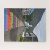 Rainbow Street in Seydisfjordur, Island Puzzle (Horizontal)