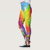 Rainbow Street: Lebendige Stadt Leggings (Links)