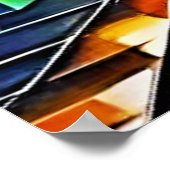 Rainbow Street: Lebendige Stadt Poster (Ecke)