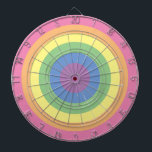 Rainbow-Streifen Dartscheibe<br><div class="desc">Einfache trendy minimalistische Design der pastellfarbenen Regenbogenstreifen Muster. Perfektes modernes Geschenk für jeden,  LGBTQ freundliches Geschenk und Erinnerungen.</div>