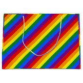 Rainbow-Streifen Große Geschenktüte (Vorderseite)