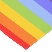 RAINBOW Streifen Muster + Ihre Idee Kurzer Tischläufer (Ecke)