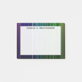 Rainbow-Streifen Post-it Klebezettel (Vorderseite)