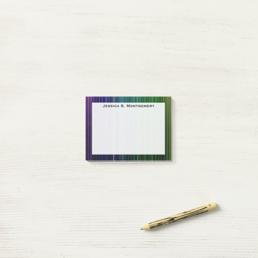 Rainbow-Streifen Post-it Klebezettel (Auf Schreibtisch)