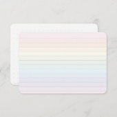 Rainbow-Streifenflachkarte mit Punktgitter Dankeskarte (Vorne/Hinten)
