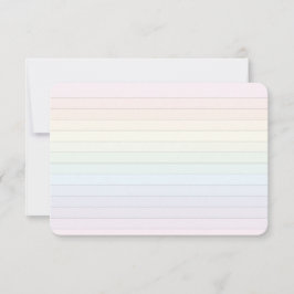 Rainbow-Streifenflachkarte mit Punktgitter Dankeskarte
