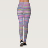 Rainbow Strip Broken Flatscreen TV-Foto Leggings (Rückseite)
