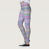 Rainbow Strip Broken Flatscreen TV-Foto Leggings (Links)