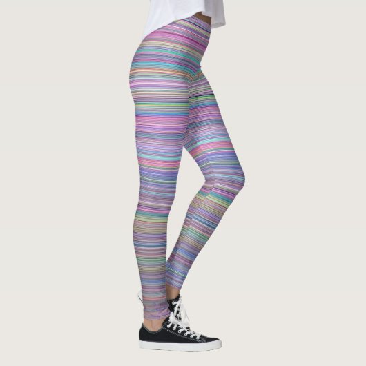 Rainbow Strip Broken Flatscreen TV-Foto Leggings (Rechts)