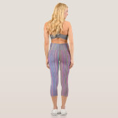 Rainbow Strip Capri Leggings (Rückseite)