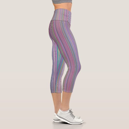 Rainbow Strip Capri Leggings (Rechts)