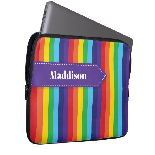 Rainbow Strip Electronics Sleeve mit Name (Vorne Rechts)