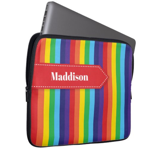 Rainbow Strip Electronics Sleeve mit Name (Vorne Rechts)
