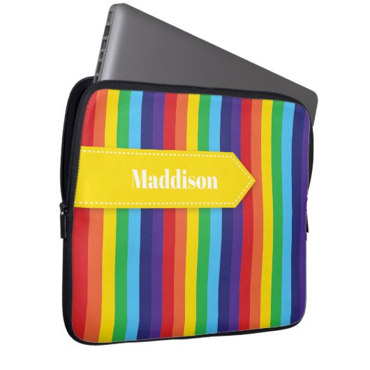 Rainbow Strip Electronics Sleeve mit Name (Vorne Rechts)