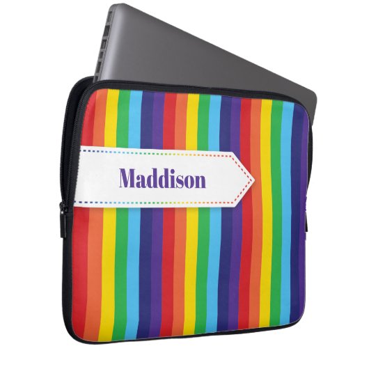 Rainbow Strip Electronics Sleeve mit Name (Vorne Rechts)