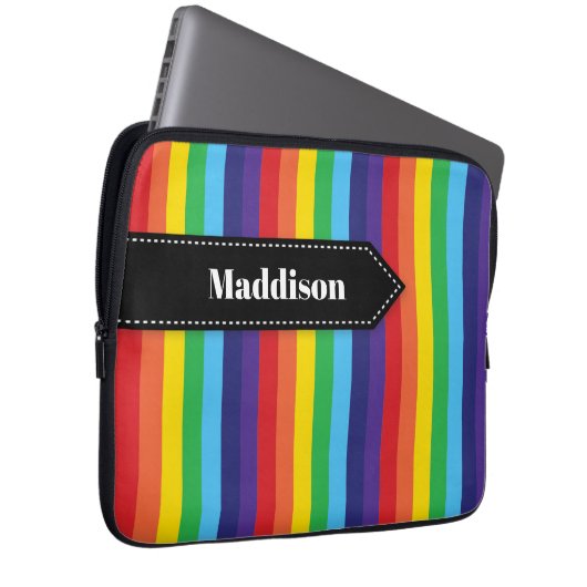 Rainbow Strip Electronics Sleeve mit Name (Vorne Rechts)