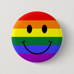 Rainbow Strip Face Button