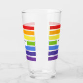 Rainbow Strip Individuellen Namens Brew Glas (Links)
