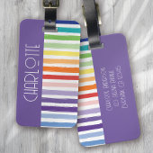 Rainbow Strip Monogram Gepäckanhänger