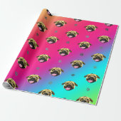 Rainbow Strip Mops Wrapping Paper Geschenkpapier (Ungerollt)
