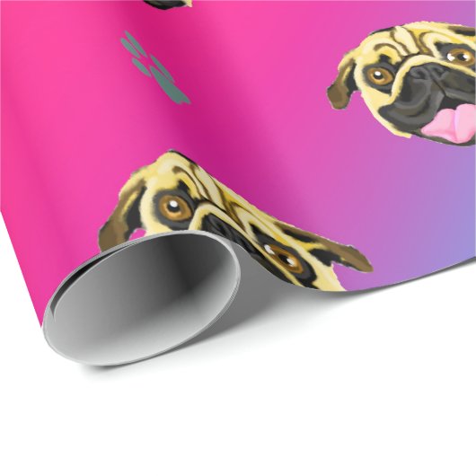 Rainbow Strip Mops Wrapping Paper Geschenkpapier (Rolleneckpunkt)