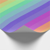 Rainbow Strip Papier für helles Pastell Geschenkpapier (Ecke)
