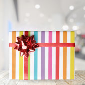 Rainbow Strip Party Wrapping Paper Geschenkpapier