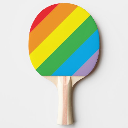 Rainbow Strip Ping Pong Paddle Tischtennis Schläger (Vorderseite)