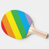 Rainbow Strip Ping Pong Paddle Tischtennis Schläger (Seitenansicht)