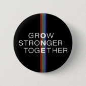 Rainbow Strip Pride Grow Button (Vorderseite)